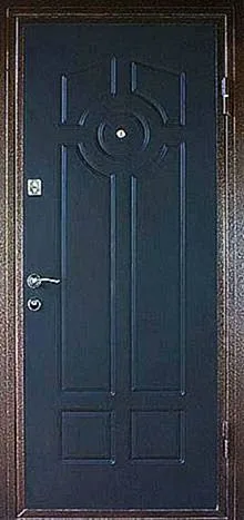 Входная дверь Leon-2 (МДФ Шпон / Порошковое напыление) - внешняя сторона